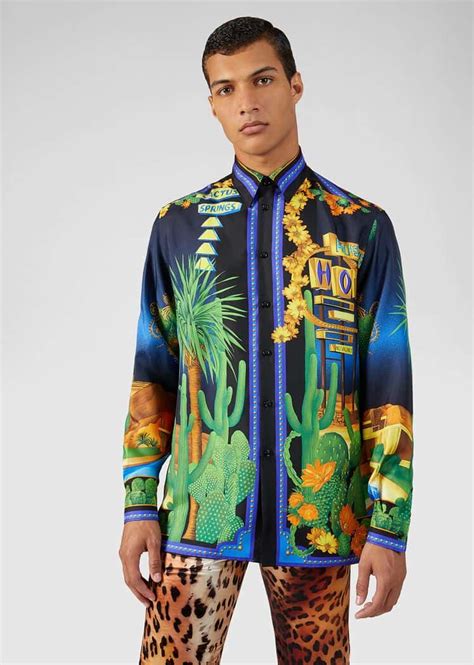 versace palm springs shirt|Versace shirts online.